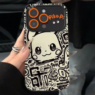 เคสมือถือ แบบนิ่ม ลายปิกาจู สําหรับ Iphone 117p Max Apple 14 Pro 13 Pro 12