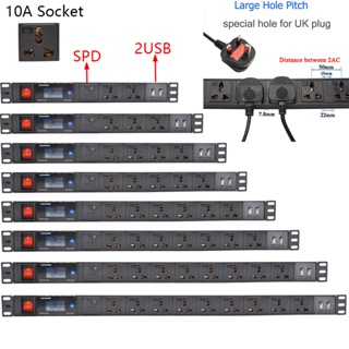 รางปลั๊กพ่วงดิจิทัล พอร์ต Usb 2 ช่อง สําหรับตู้เครือข่าย