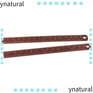 Ynatural ไม้บรรทัดทองแดง เครื่องมือการเรียนรู้ 2 ชิ้น