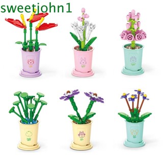 Sweetjohn ช่อดอกไม้พลาสติก DIY ของเล่นสําหรับเด็ก