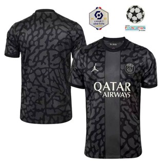 เสื้อกีฬาแขนสั้น ลายทีม PSG 2023 2024