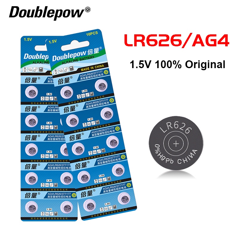 20pcs Cheap Sale 100% Original AG4 377A LR626 SR626SW 177  Button cell Watch Battery Button Coin Cel