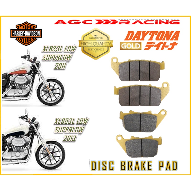 ผ้าเบรกแบบ HD XL883L LOW SUPERLOW 11-13 GOLD QUALITY