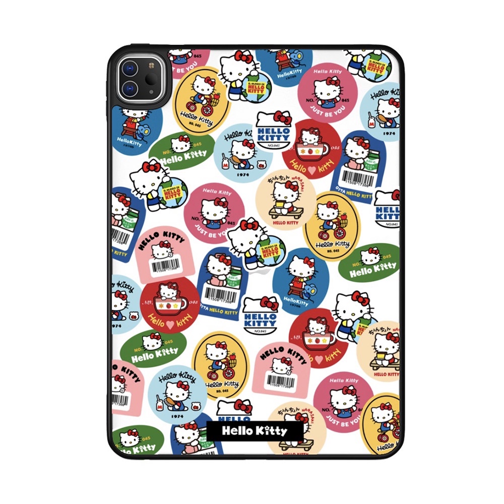 ปลอก ฮาร์ดอะคริลิคิตตี้สติกเกอร์รูปแบบปกเข้ากันได้กับIPad 7 8 9 10th 11th a16 Air3 Air4 Air5 10.9" Air11 Air6 m2 2024 Pro10.5 10.2" Pro11 2018 2020 2021 2022