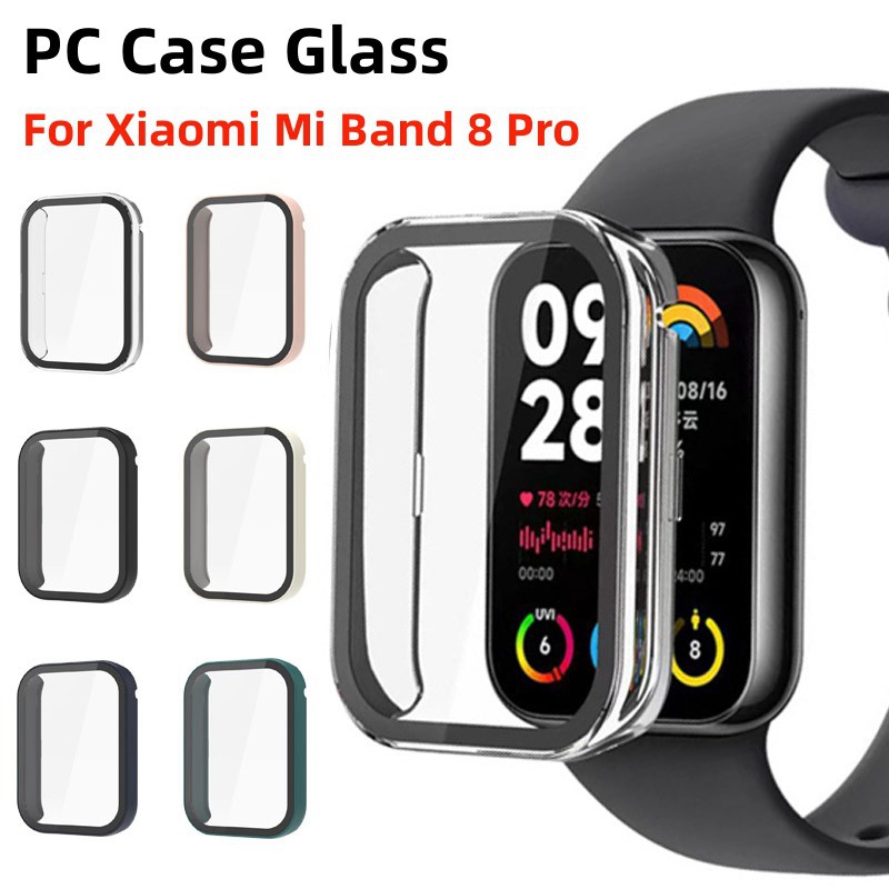 กรณีพีซีแบบแข็งสําหรับ Xiaomi Smart Band 9 Pro สมาร์ทนาฬิกาป้องกันหน้าจอกรอบกันชนสําหรับ Xiaomi Smart Band 8 Pro Protector Cove