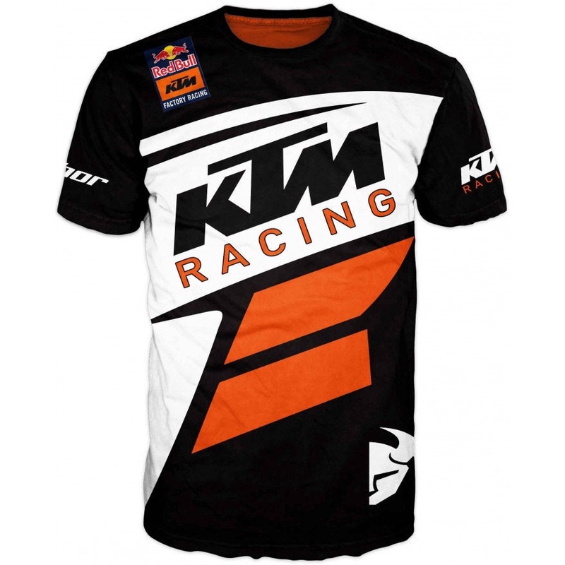 ใหม่ เสื้อยืด พิมพ์ลาย Ktm Racing 3 มิติ แฟชั่นฤดูร้อน 2023