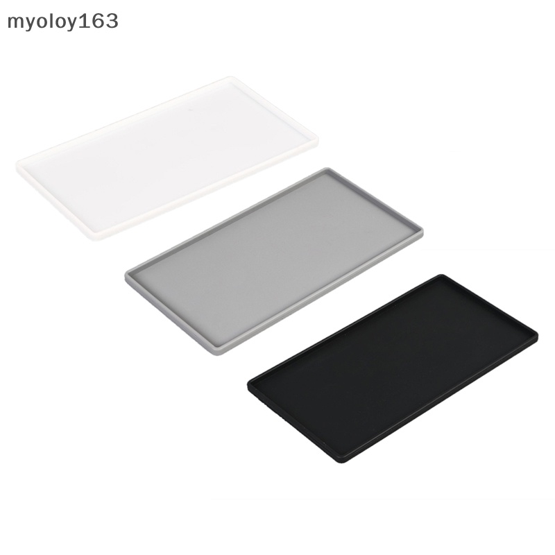 Myoloy ถาดซิลิโคน ทรงสี่เหลี่ยม กันลื่น สําหรับใส่สบู่ กาแฟ ชา