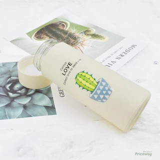 (ของแท้✅)ปลีก/ส่ง กระบอกน้ำ กระติกน้ำ LOVE ลายกระบองเพชร เก็บอุณหภูมิ ร้อน-เย็น 400mlกระบอกน้ำ กระบอกน้ำลาย