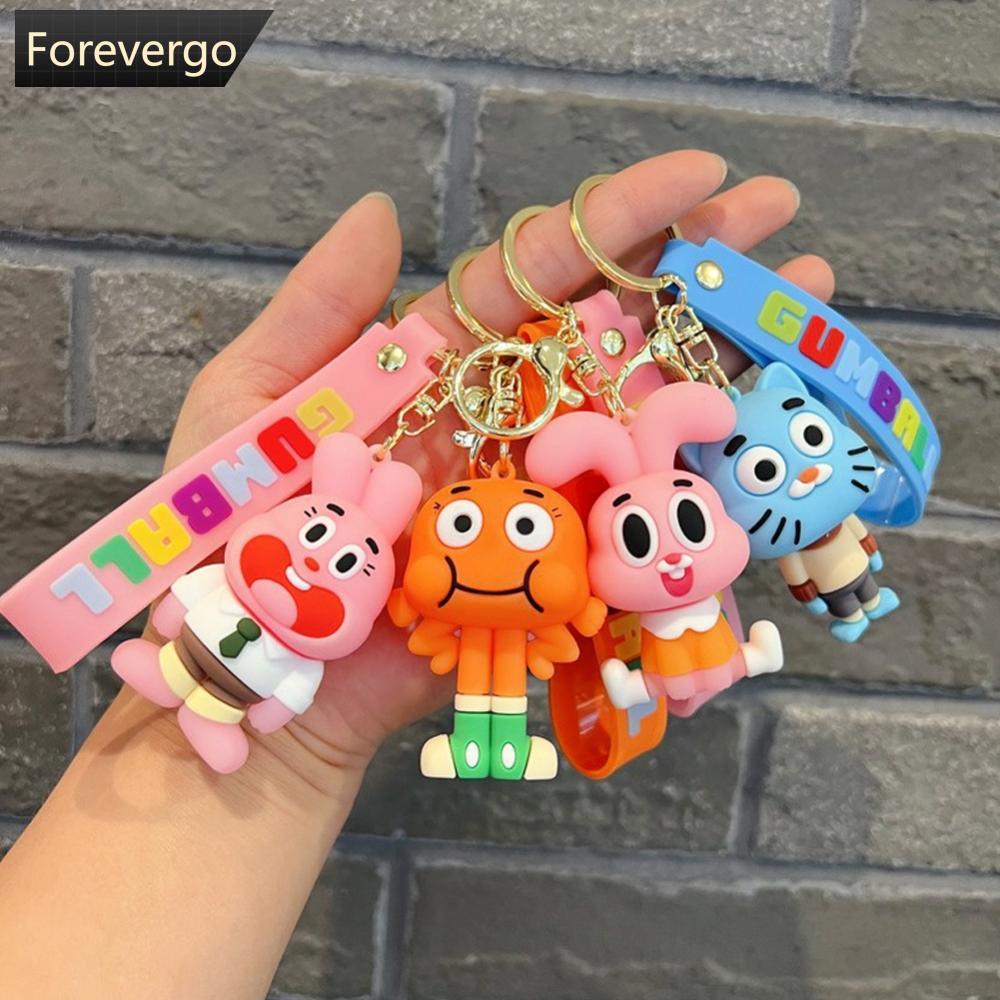 Forevergo พวงกุญแจ จี้การ์ตูนอนิเมะ World of Gumball น่ารัก เหมาะกับของขวัญวันเกิด สําหรับเด็กผู้หญิง A7D5