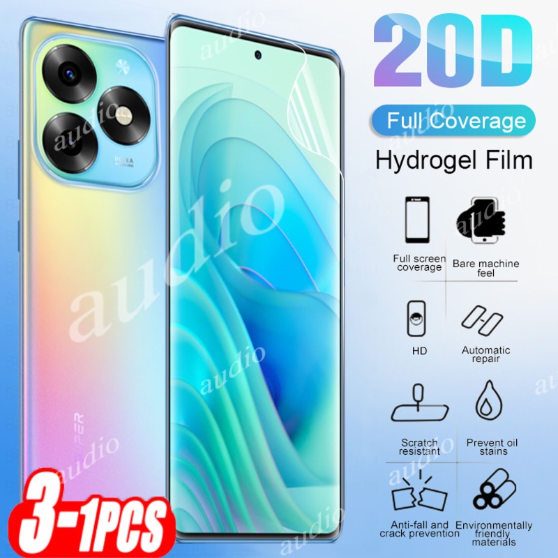 Itel S25 Ultra 4G 3Pcs 20D Full Coverage Hydrogelฟิล์มสําหรับItel S23 + S23 S25 Ultra S23Plus S25Ult