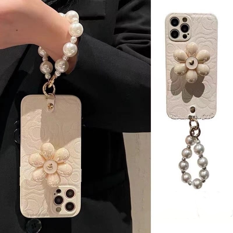 คุณภาพระดับพรีเมียมหนังสีขาวฝาครอบโทรศัพท์กลีบผู้ถือ Lanyard สําหรับ IPhone กรณี 1615 14 11 12 13 Pro Max X XR XSMAX 7 8 PLUS ซิลิโคนนุ่มกรณีป้องกันกันกระแทก
