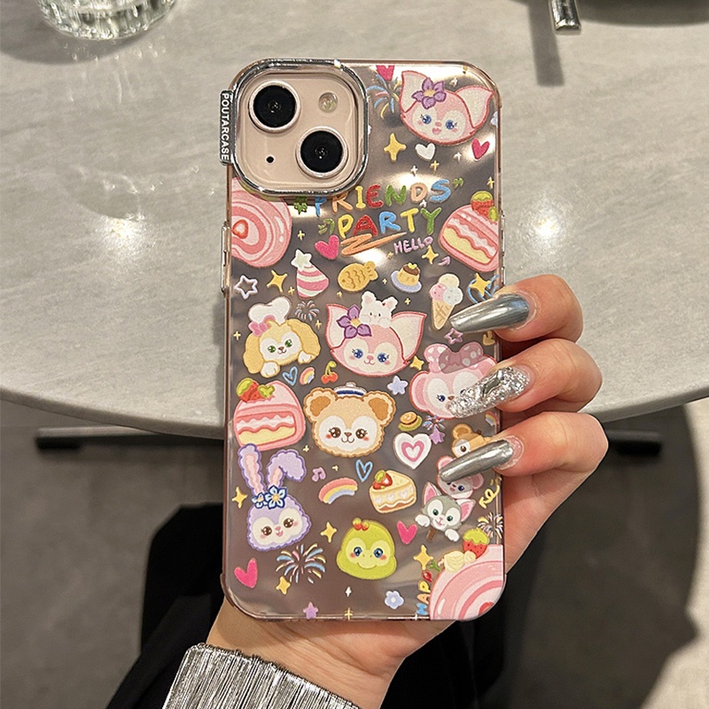 Huiwanju Lingna Beier เคสป้องกันโทรศัพท์มือถือซิลิโคน แบบนิ่ม ชุบไฟฟ้า กันกระแทก สําหรับ Iphone 14promax 13 14pro 12 11 14 15pro