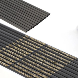 เพลาลูกศรคาร์บอนบริสุทธิ์ ID 6.2 มม. หรือ 4.2 มม. 250-1500 1…