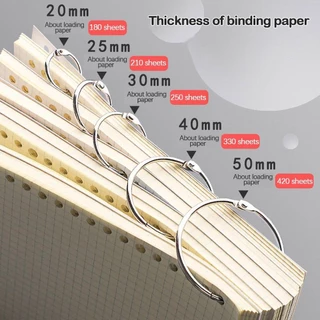 Rose Binder แหวน,โลหะอุปกรณ์สํานักงาน Loose-leaf แหวนคลิป,ทนทาน 20/30/40/50 มม.เงิน/Rose Gold Binding คลิปอัลบั้ม