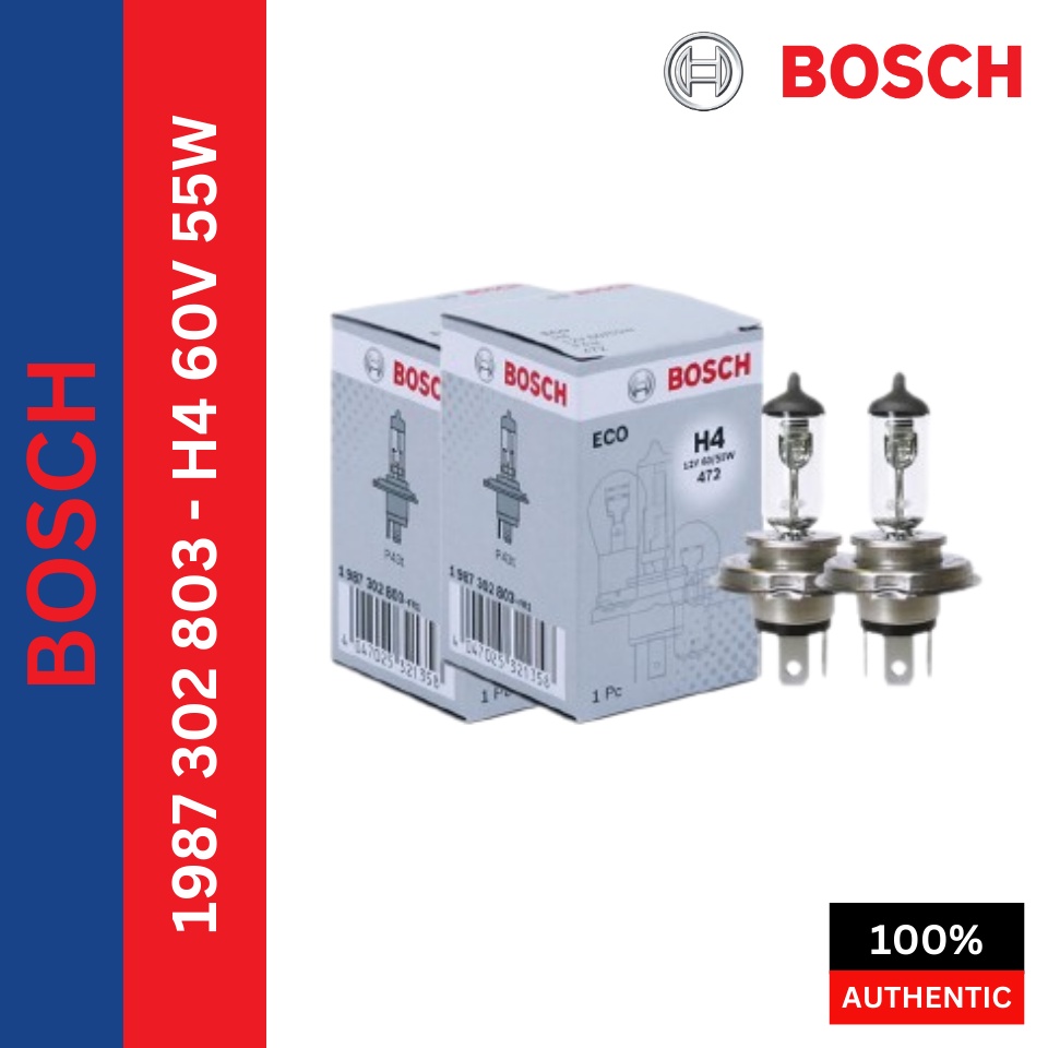 1987 302 803 - 12V 60/55W Bosch ไฟหน้าไฟหน้า H4 หลอดไฟสําหรับ Kia Picanto JA 3rd Gen,2018-ปัจจุบัน