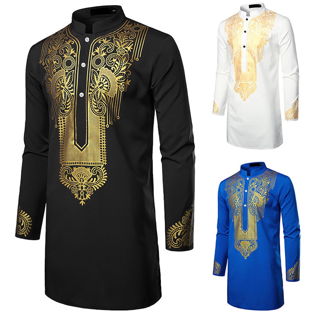 เสื้อเชิ้ตลําลอง ทรงโท้ท ตัวยาว สไตล์ดูไบ อิสลาม สําหรับผู้ชายชาวมุสลิม