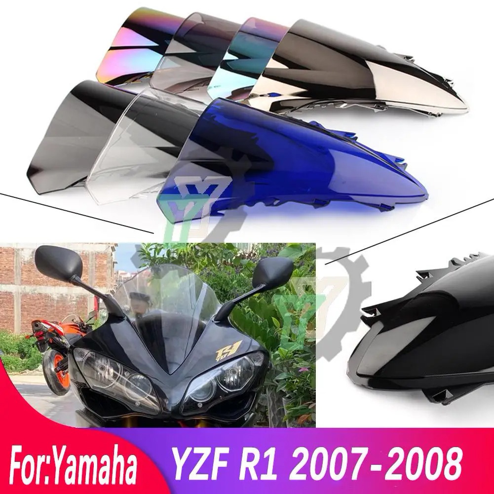 อุปกรณ์เสริมรถจักรยานยนต์ แผ่นบังลม สําหรับ Yamaha YZF R1 YZF-R1 YZFR1 2007-2008