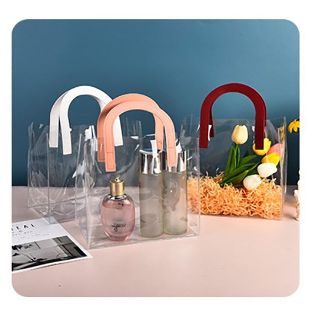 UUMIR  ถุงช้อปปิ้ง PVC แบบใส ทรงตัว U หูหิ้ว สําหรับใส่ของขวัญ - รูปที่ 3