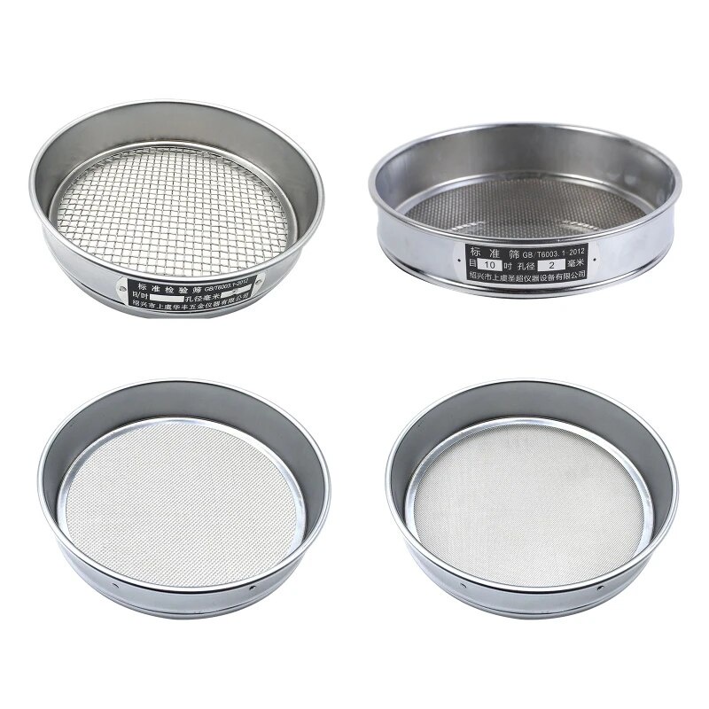 Stainless Steel Test Sieve 4/10/20/60 Mesh Aperture Lab Standard Test Sieve Economy Test Sieve for I