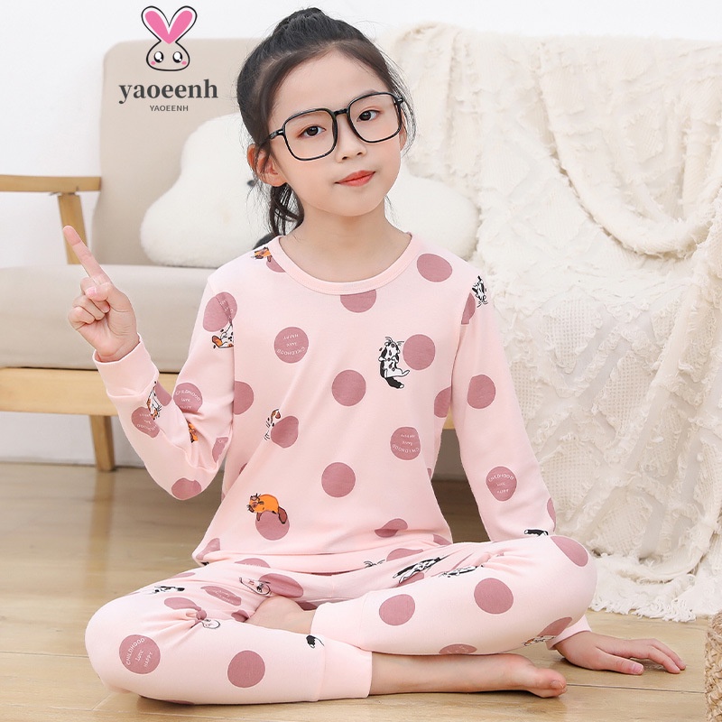 【YAOEENH】พร้อมส่ง ชุดเสื้อกันหนาว คอกลม ผ้าฝ้าย ลายการ์ตูน ขนาดใหญ่ 100-160 ซม. สําหรับเด็กผู้ชาย และเด็กผู้หญิง