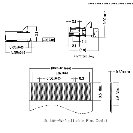 อะแดปเตอร์ซ็อกเก็ตเชื่อมต่อ FFC FPC 0.5 มม. 4 6 8 10 12 รูปที่ 6