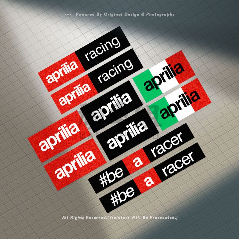 Aprilia car label sticker V4 RSV4 SR MAX300 SHIVER750 DORSODURO750 RS660 SRGT200 TUONO660 motorcycle