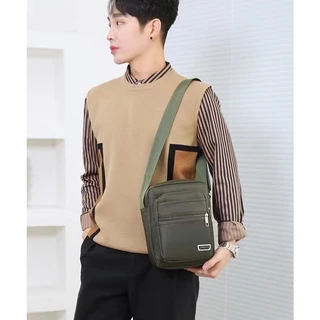 (HB-786) กระเป๋า สะพายข้าง กระเป๋าแมสเซนเจอร์ ผ้าไนล่อน