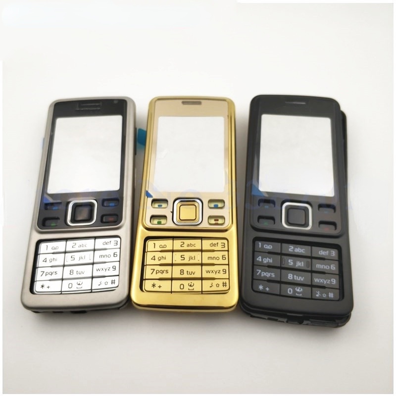 เคสโทรศัพท์มือถือ พร้อมปุ่มกดภาษาอังกฤษ สําหรับ Nokia 6300