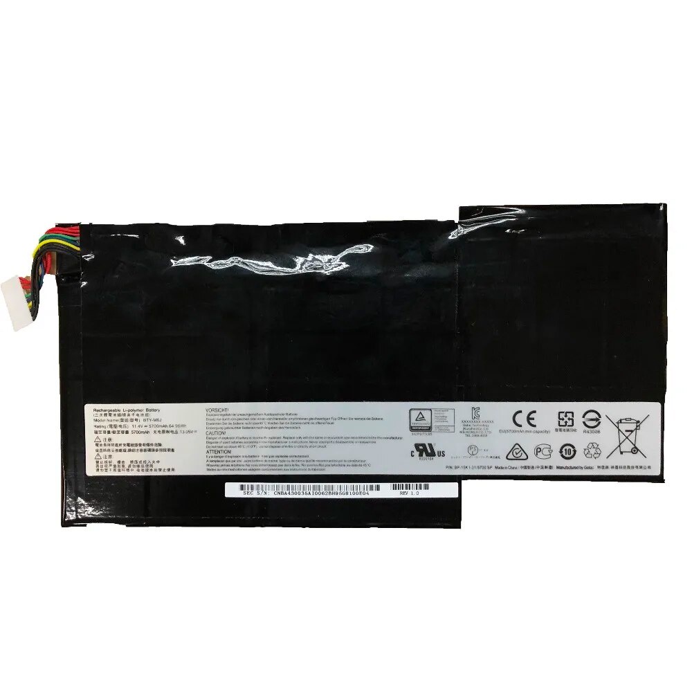 BTY-M6J BTY-M6J แบตเตอรี่ For MSI GS63VR GS73VR 6RF-001US BP-16K1-31 9N793J200 Tablet