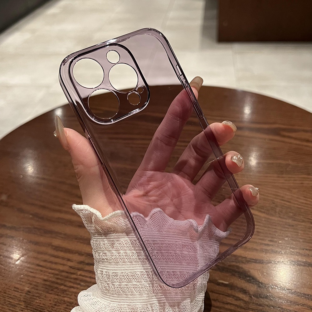 เคสโทรศัพท์มือถือ PC แข็ง แบบใส บางพิเศษ กันกระแทก 0.33 มม. สําหรับ IPhone 15 Pro Max 12 13 14 Pro Max ราคา ถูกที่สุด ดีลบีเคเค แกลเลอรีภาพที่ 3