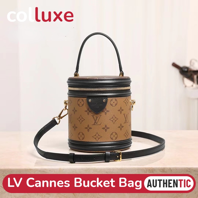 แบรนด์ใหม่และเป็นของแท้/หลุยส์วิตตอง Louis Vuitton กระเป๋ารุ่น Cannes Tote Bucket Bag