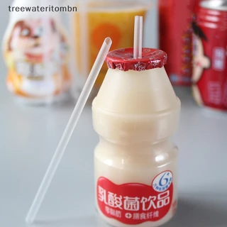Tt 500 ชิ้น DIY พลาสติกฟางทิ้งสั้นโปร่งใสชี้ฟางบาง mbn