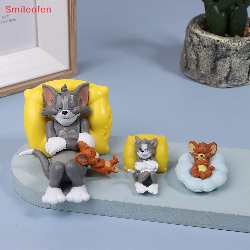[Smileofen] หมอนตุ๊กตา รูปการ์ตูน Tom And Jerry Tom Cat Mouse น่ารัก สําหรับตกแต่งโต๊ะ เก็บสะสม