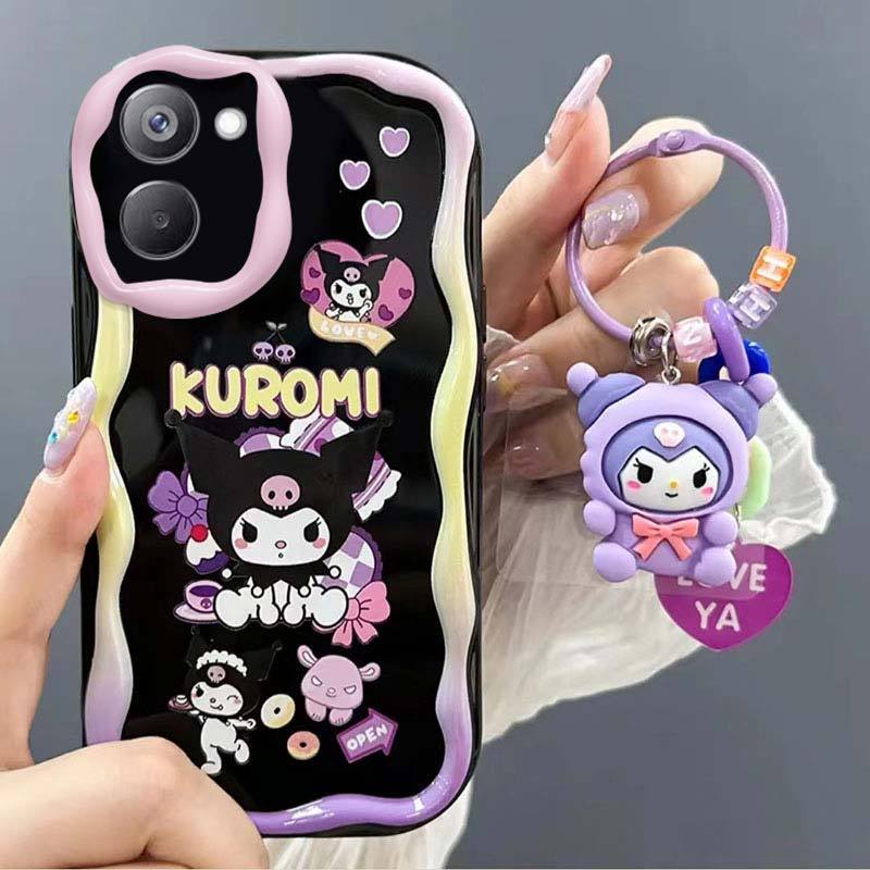 Realme 5 5i 6i c3 c3i 5 pro 5s c33 c51 c53 c55 6 6s 6 pro 9 9i 9s 9 pro note 50 4g 5g เคสโทรศัพท ์ สุภาพสตรีสไตล ์ Bell Shock-proof Cushioning รวมทุกอย ่ างซิลิโคนป ้ องกันกรณี