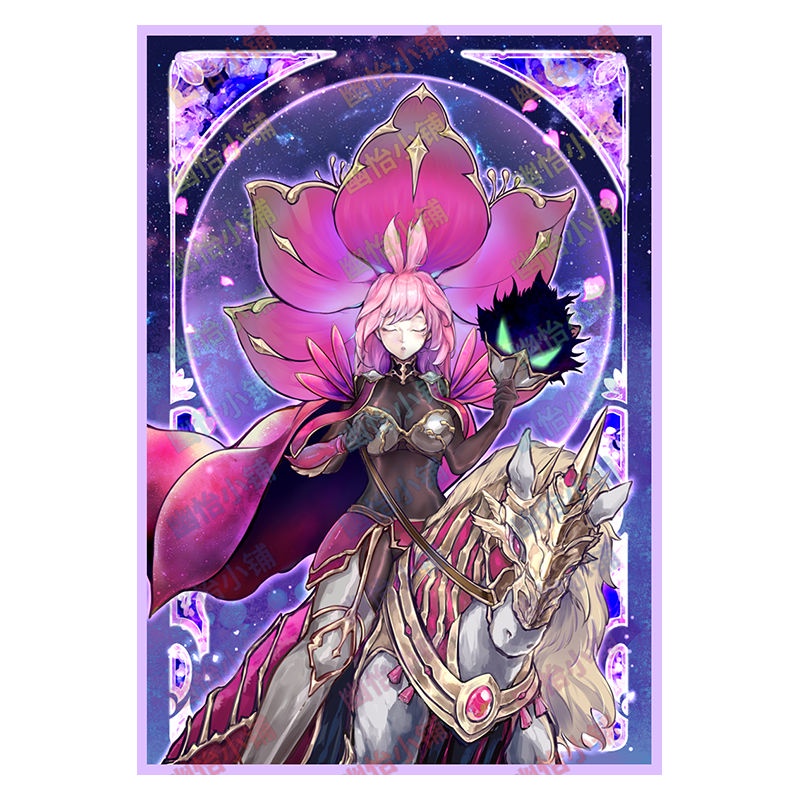 Yu-Gi-Oh! การ์ดแขน Lady of the Flowers Baron PTCG การ์ดแขนป้องกันน้องสาวอย่างเป็นทางการแฟลชแขนการ์ด Mat และ Binder 63X90 มม.