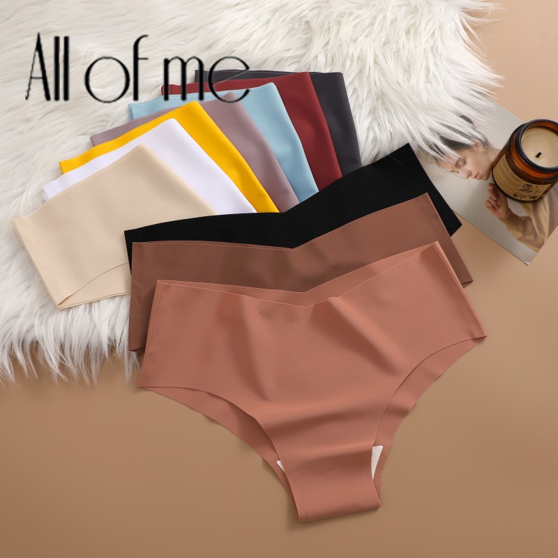 Allofme กางเกงชั้นใน ผ้าเรยอน คอวี ไร้รอยต่อ เซ็กซี่ สําหรับผู้หญิง