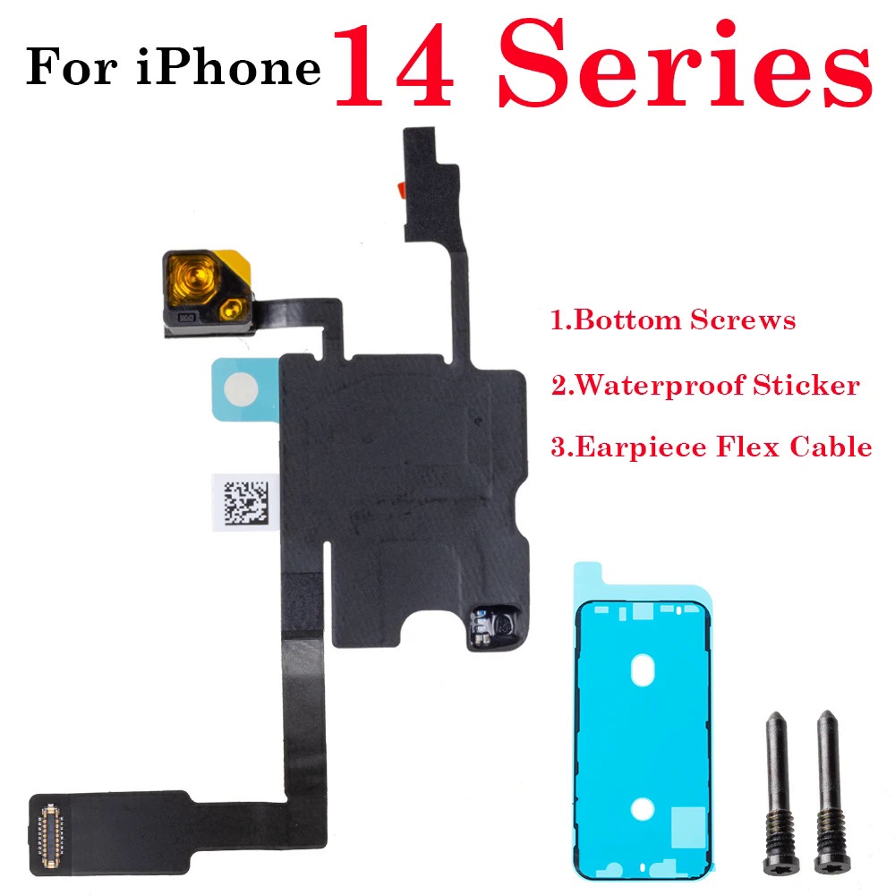 สายเคเบิลริบบิ้น เซนเซอร์ตรวจจับใบหน้า ไม่มีลําโพง สําหรับ iPhone 14 Plus Pro Max 1 ชุด