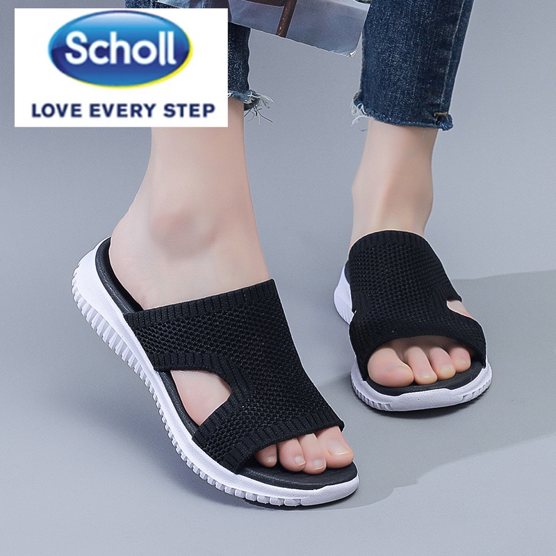 Scholl รองเท้าผู้หญิง scholl scholl scholl รองเท้าแตะชายหาดแบนผู้หญิง scholl Slides รองเท้า scholl ผู้หญิงรองเท้าแตะโบฮีเมียผู้หญิง