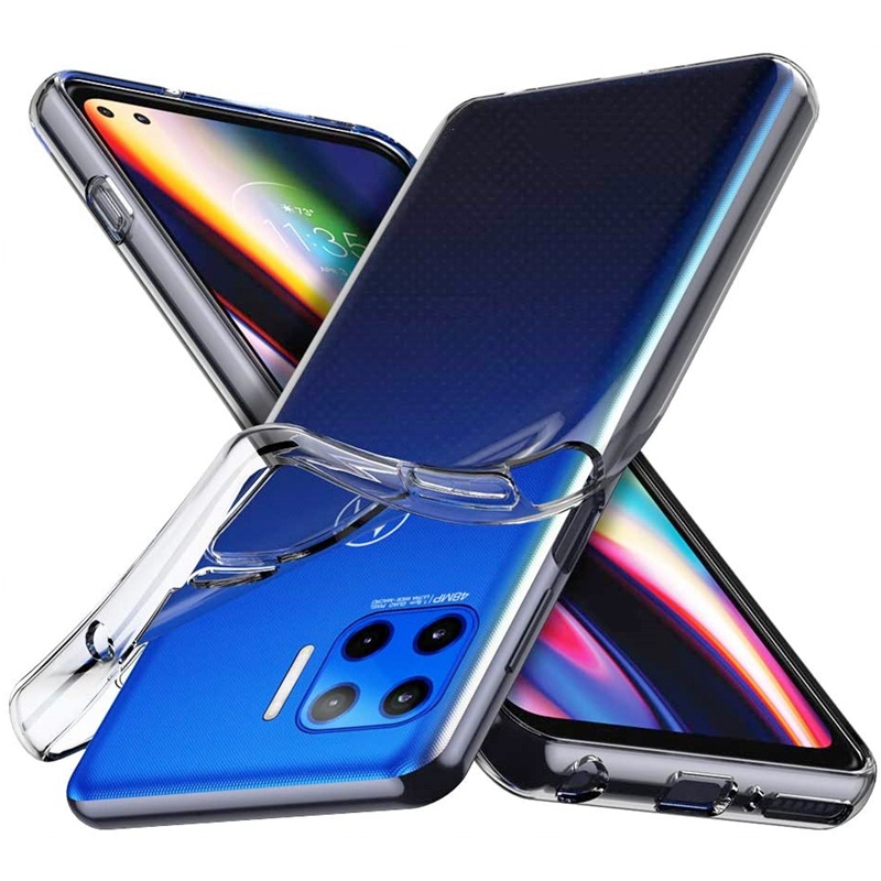 เคสโทรศัพท์มือถือ ยางซิลิโคนนิ่ม ใส กันรอยขีดข่วน สีเหลือง สําหรับ Motorola Moto G 5G Plus XT2075