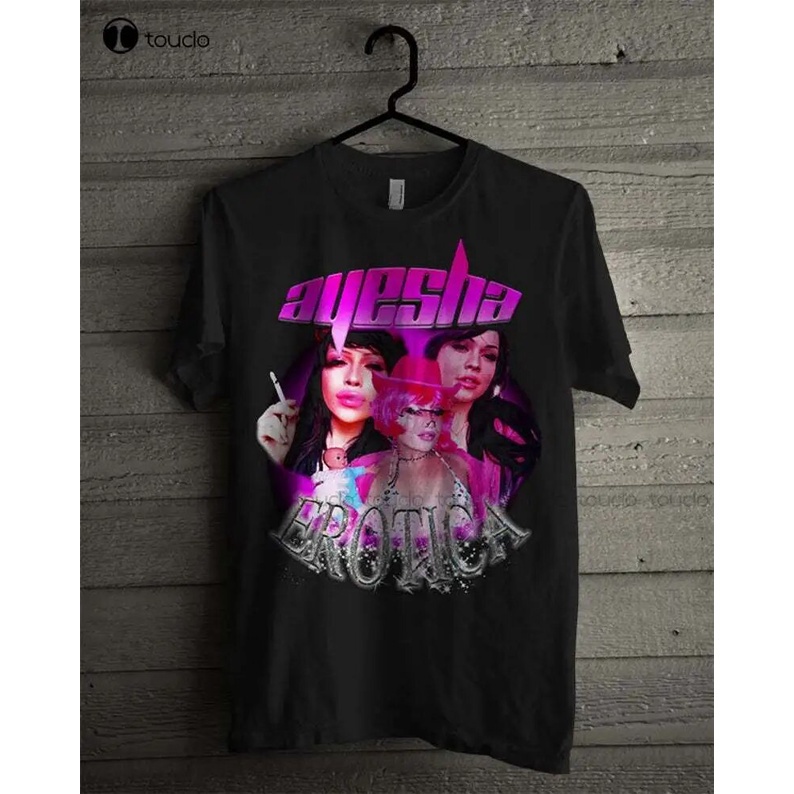 แฟชั่นใหม่ล่าสุด HOT New Ayesha Erotica Bootleg Clic T-Shirt Shirt Tee Cotton Tee Shirt