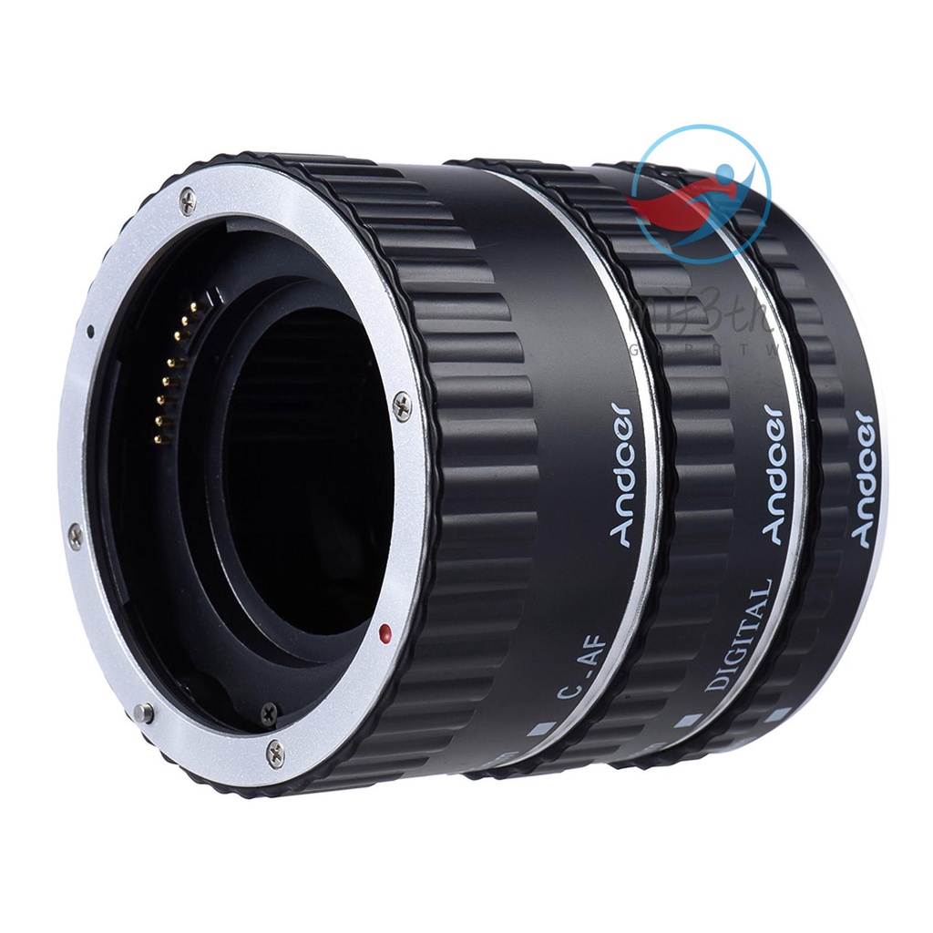 Andoer TTL แหวนขยายมาโครโฟกัสอัตโนมัติ AF สีแดง สําหรับ Canon EOS EF EF-S 60D 7D 5D II 550D