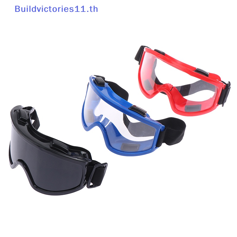 Buildvictories11 แว่นตานิรภัย เลนส์ใส ป้องกันฝุ่น กันกระเด็น สําหรับทํางานวิจัยอุตสาหกรรม