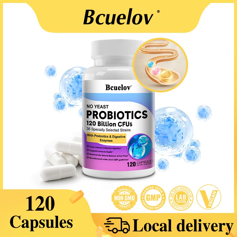 Bcuelov เอนไซม์ย่อยอาหาร + อาหารเสริมพรีไบโอติกและโปรไบโอติก เพื่อส่งเสริมการฟื้นฟูสมดุลตามธรรมชาติ และสนับสนุนพืชในลําไส้