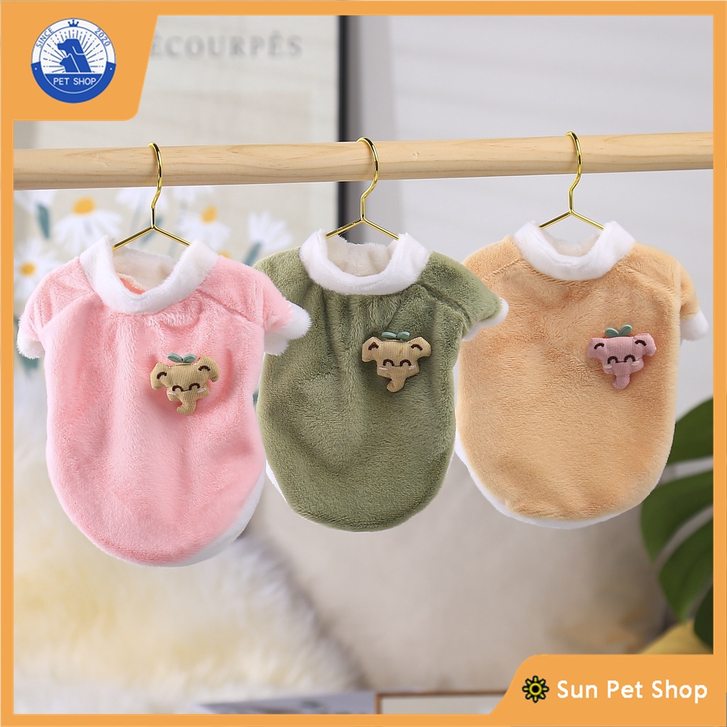 เสื้อผ้าสัตว์เลี้ยง ผ้ากํามะหยี่ขนนิ่ม รูปช้างน่ารัก เหมาะกับฤดูใบไม้ร่วง และฤดูหนาว สําหรับสุนัข แมว