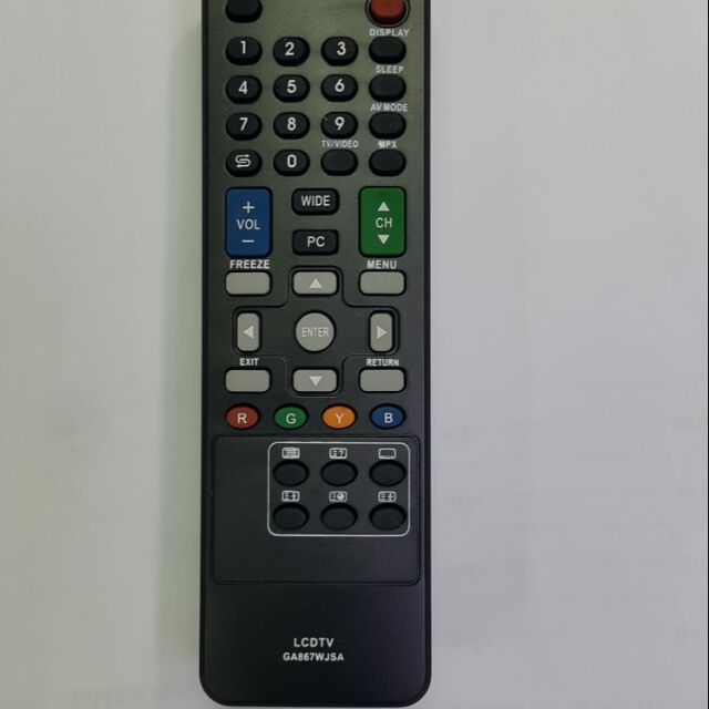 รีโมทปุ่มกด รีโมตทีวี ชาปรุ่น LCD  TV GA867WJSA  สามารถใช้แทนตัวเดิมได้
