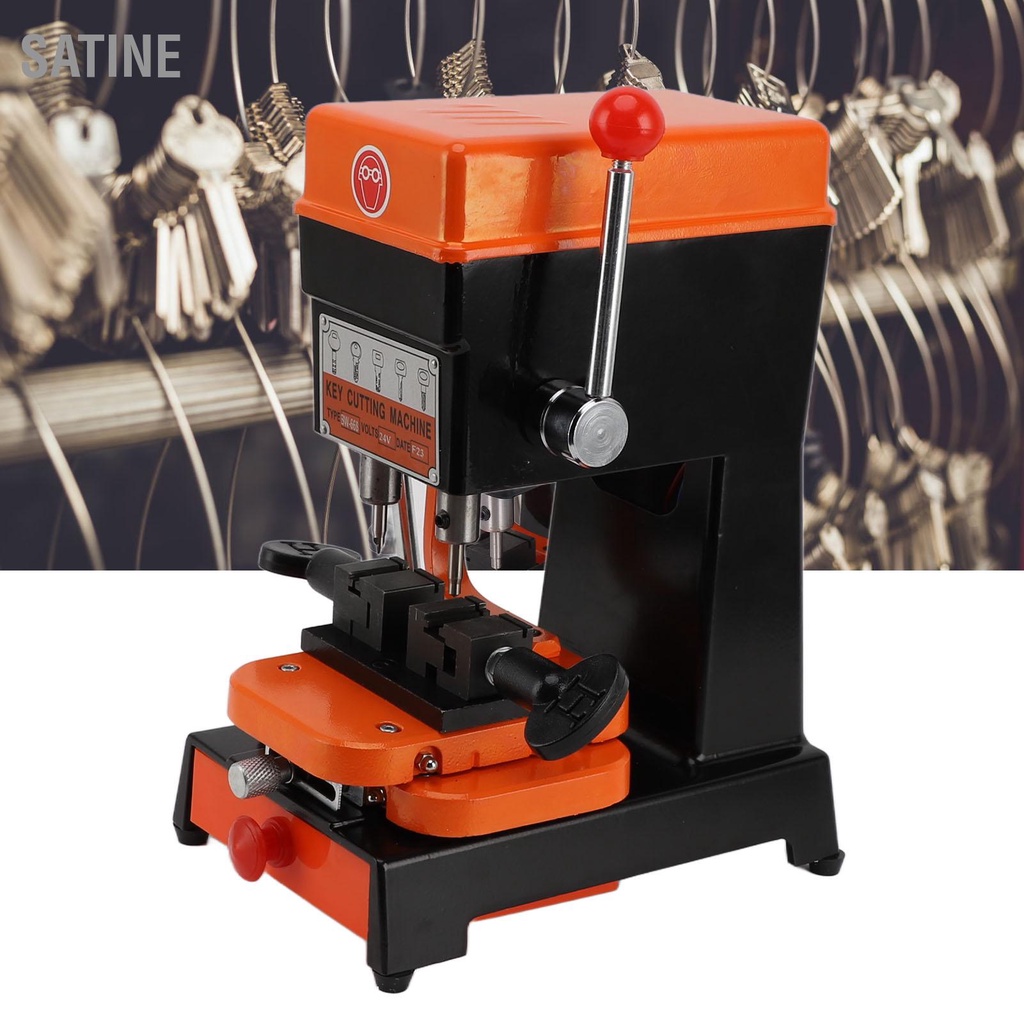 SaTine Key Duplicator แนวตั้ง 5 ประเภท Duplicating Copy เครื่องตัด AC 110-240V สำหรับ Home