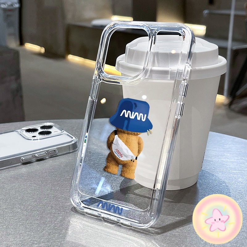 หมีน่ารัก เคส OPPO A57 A77s A78 A79 5G A98 Reno 7 8 8Z 8T 10 Find X5 Pro realme  8 9i 10T 11 pro plu