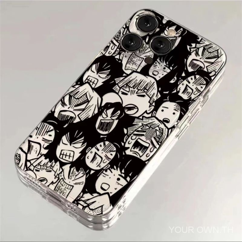 เคสโทรศัพท์ Demon Slayer สำหรับ Apple iPhone 15 Pro Max 15 14 13 12 11 XR เคสกันกระแทกแบบนุ่ม ป้องกันรอยขีดข่วน สินค้าอนิเมะ สำหรับทุกเพศ ทันสมัย รุ่นใหม่ 2023