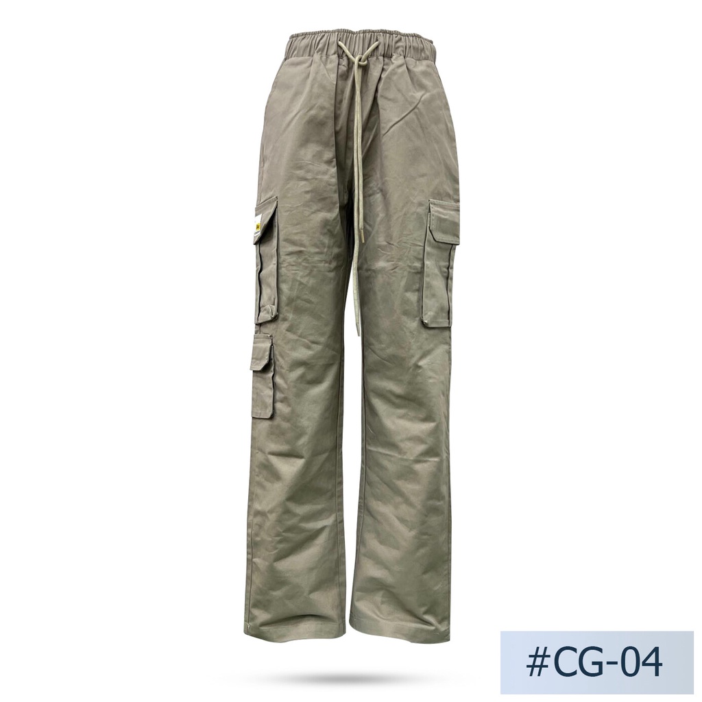 นิยมยีนส์ Niyom jeans รุ่น CG-04 กางเกงยีนส์ขายาวทรงคาโก้ CG-04 สีเทา   ผ้าไม่ยืด เอวจั๊ม (Unisexใส่