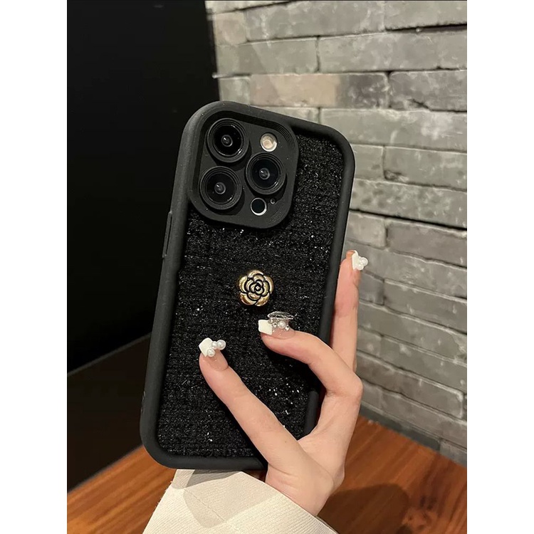 Xiaoxiangfeng เคสโทรศัพท์มือถือ ซิลิโคน กันกระแทก ลายดอกคามิเลีย สําหรับ Iphone 13promax 15 14 12 11 XS XR 7Plus 8plus